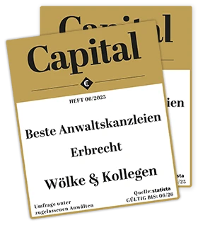Capital 06/2025 - Beste Anwaltskanzleien Erbrecht Wölke & Kollegen Weilheim, Schongau und Garmisch